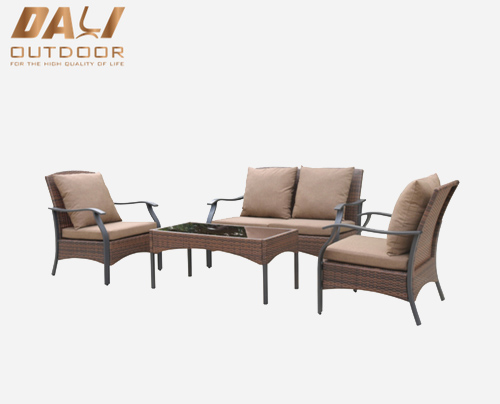 új modell ülőgarnitúrák beszélgetés loveseat kanapé rattan kültéri bútor
